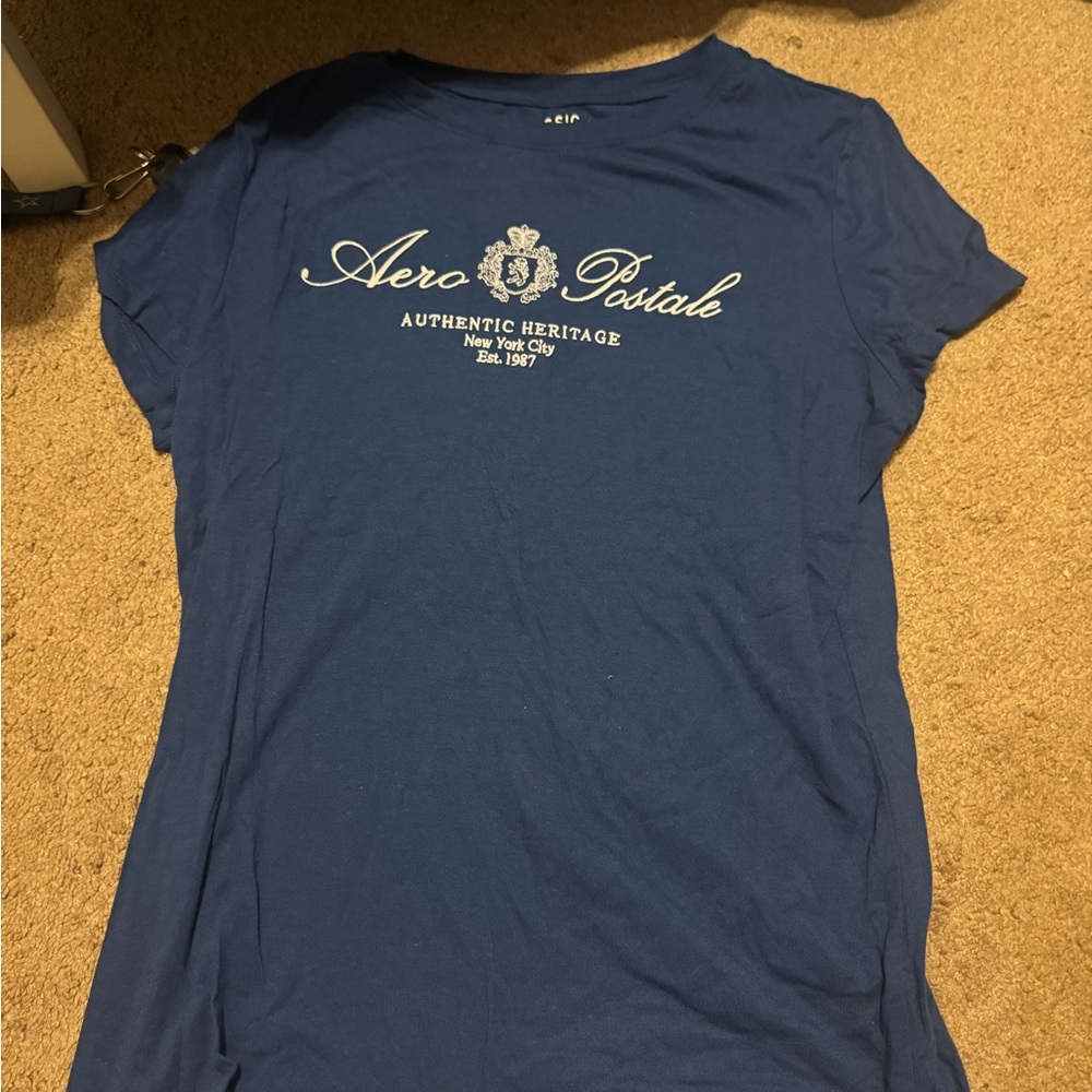 Aeropostale Navy Classic Crew Tee
